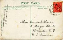 Miss Carrie I Martin of Rochester, New York