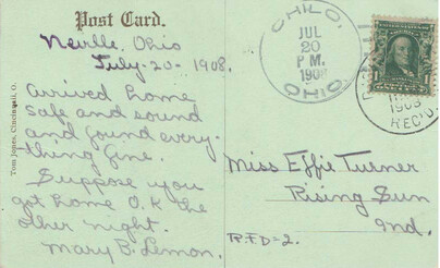 Mary Belle Lemon, Clermont County, Ohio