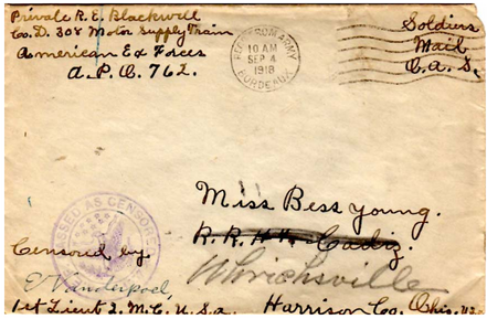 Russell Blackwell and Bess Young of Harrison County, Ohio