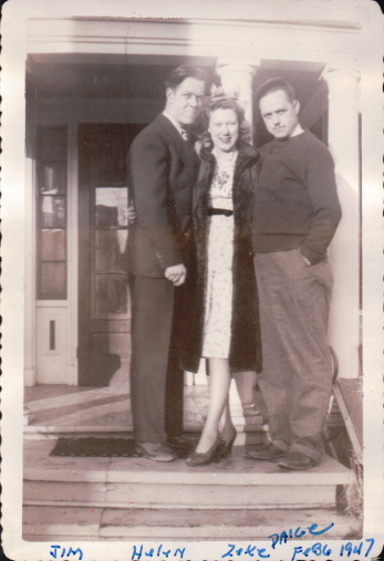 James, Helen, and Zeke Paige, Orland, Maine, February 6, 1947