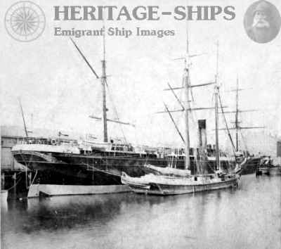 picture form Heritage Ships of sailing ships, one of which is apparently the SS Marathon