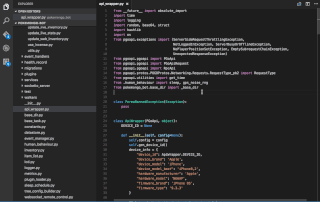 computer screen filled with python code